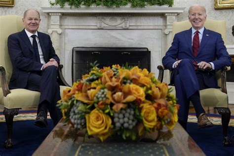 Bild Zu Usa Reise Olaf Scholz Und Joe Biden Betonen Geschlossenheit