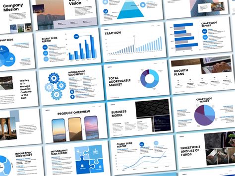 Canva Business Powerpoint Presentation Template Blue Business