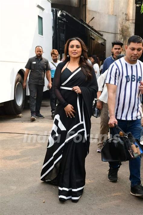 Rani Mukerji Snapped Promoting Her Upcoming Film Mrs Chatterjee Vs