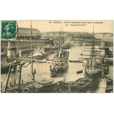 Carte Postale Ancienne 29 BREST Passage Du Duguay Trouin Sous Pont