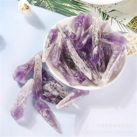 Pcs Natural Amethyst Quartz Crystal Point Geode Druzy Cluster Scepter