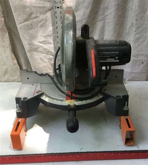 Craftsman 10” Compound Miter Saw And Portamate Stand Sherwood Auctions