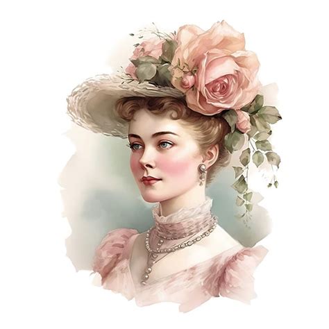 12 Victorian Ladies Portraits Scrapbooking Printable Instant