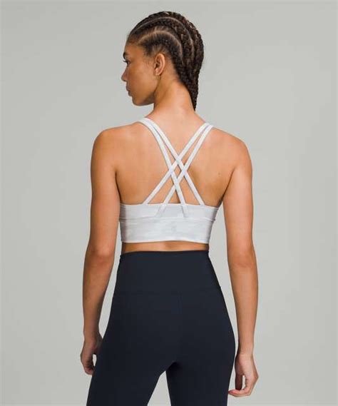 Lululemon Energy Bra Long Line Medium Support Bd Cup Hazy Jade Lulu Fanatics