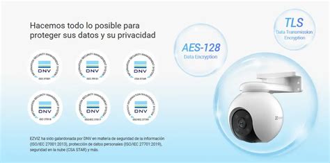 Cámara inalámbrica WiFi Exterior H8 Pro 3k Ezviz