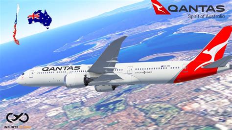 Infinite Flight Sydney SYD To Santiago SCL QANTAS B787 9