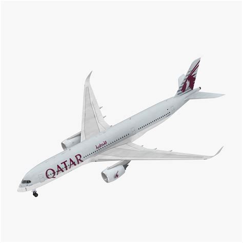 Airbus A350 900 Qatar Modelo 3d Modelo 3d 119 3ds C4d Fbx Ma Obj Max Free3d