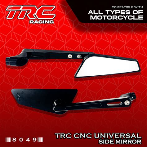 Trc Racing Stem Mount Universal Cnc Side Mirror Lto Approved