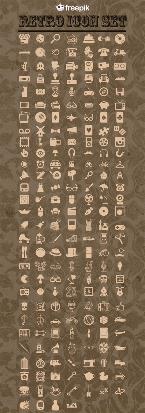 Free Retro Icons Pack