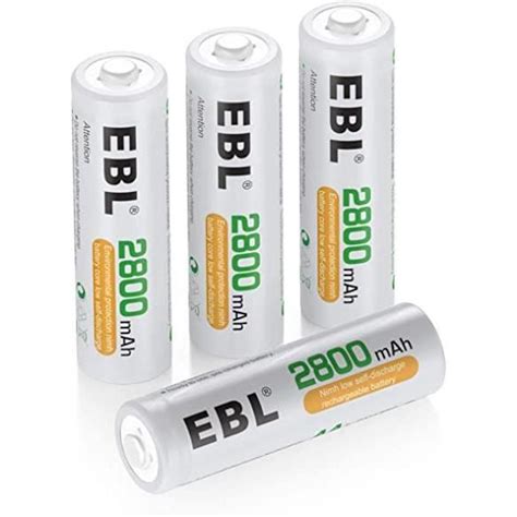 EBL Lot De 4 Piles AA Rechargeables 2800mAh Ni Mh 1 2V Cdiscount Jeux