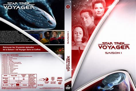 Jaquette DVD de Star Trek Voyager Saison 01 custom Cinéma Passion