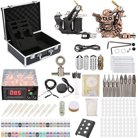 Buy Chiitek Starter Beginner Complete Tattoo Kit With Carry Case