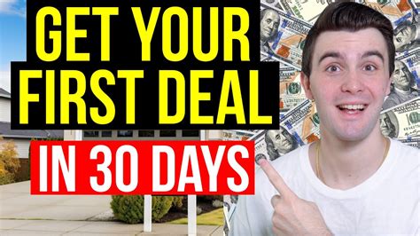 30 Day Action Plan To Your First Wholesaling Deal Step By Step Youtube