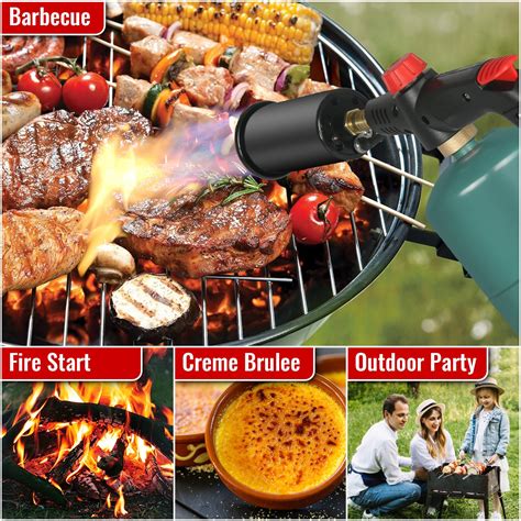 DOMINOX Powerful Propane Cooking Torch With Knief And Fork Set Grill