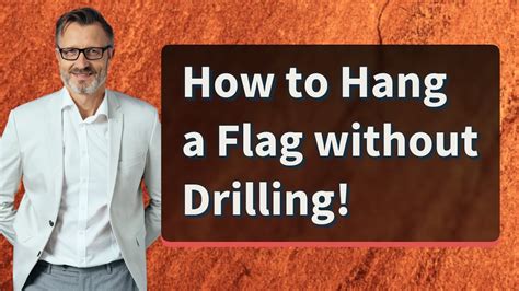 How To Hang A Flag Without Drilling Youtube