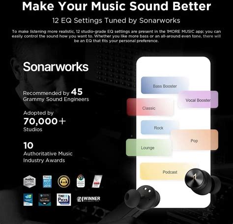 1More PistonBuds Pro True Wireless Hybrid Earbuds, Active Noise ...