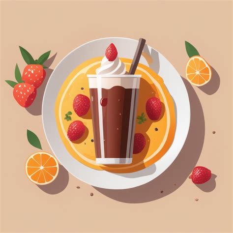 Premium AI Image Vector Illustration Of A Cup Of Hot Coffee Vector Illustration Of A Cup Of