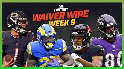 Week 9 Waiver Wire Fantasy Players To Add Youtube