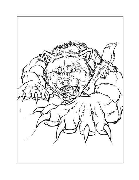 Were Wolf Coloring Page Free Printable Coloring Craze