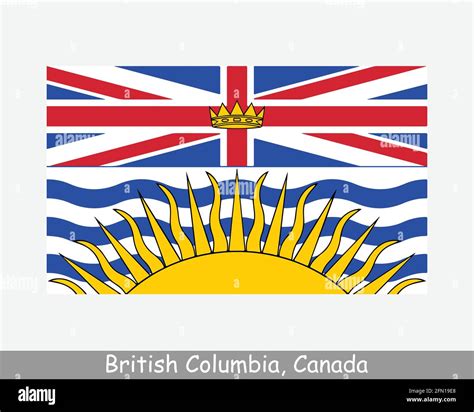 British Columbia Canada Flag. Canadian Province Banner. Flag of BC, CA ...