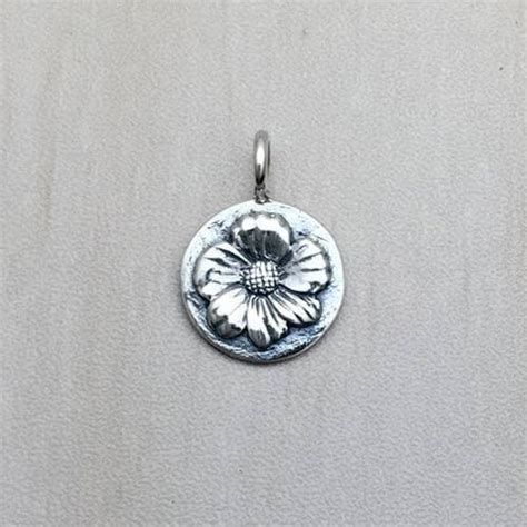 Sterling Silver Flower Charm Ø9.0mm - CH198