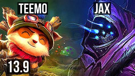 Teemo Vs Jax Top 26m Mastery 1500 Games 114 Kr Master 13