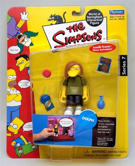 Playmates The Simpsons Wos World Of Springfield Dolph Figure Series 7