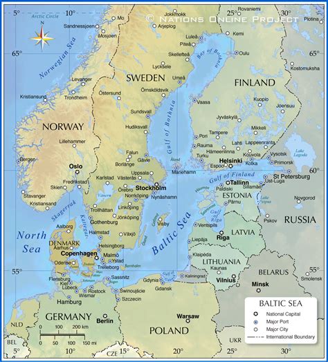 Map of the Baltic Sea Region - Nations Online Project