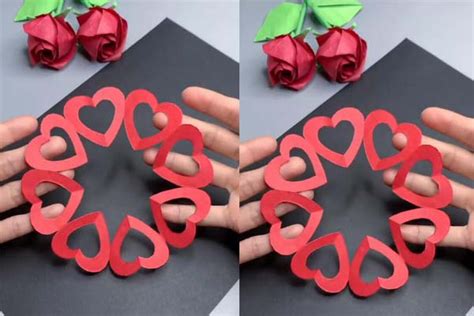 Heart to heart paper-cut art - DIY ART PINS