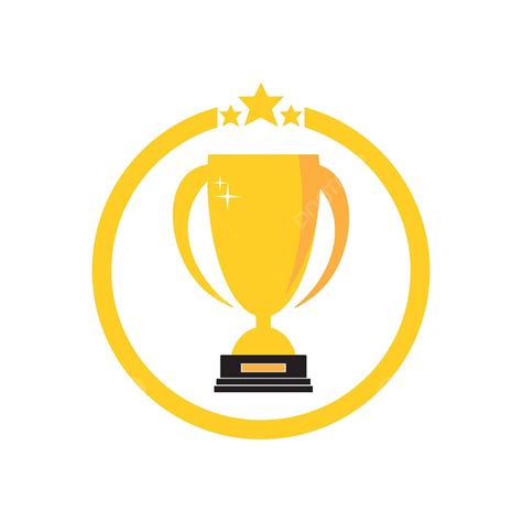 Ilustrasi Piala Logo Vektor Juara Hadiah Emas Vektor Juara Emas