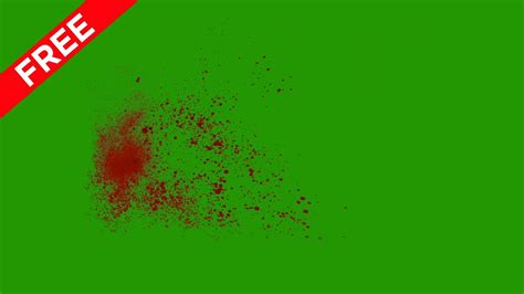 Blood Splatter Free Green Screen Video Blood Hit YouTube