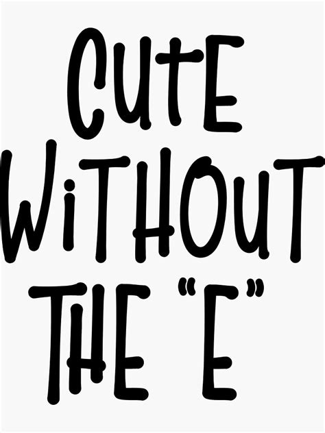 Cute Without The E Taking Back Sunday Apparel 90s Nostalgia Sticker