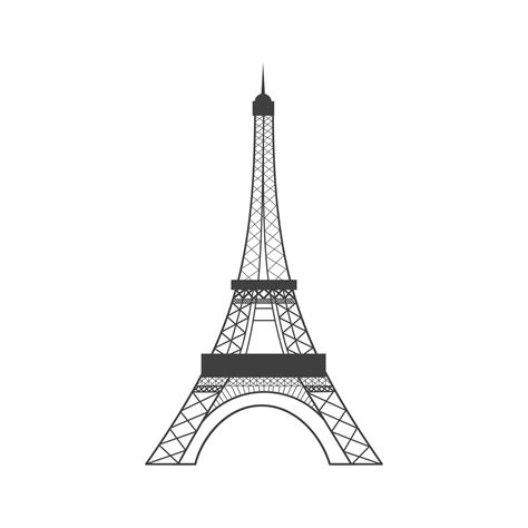 eiffel tower silhouette 21573104 Vector Art at Vecteezy