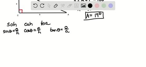 Solved Solving A Right Triangle Solve The Right Triangle Shown In The