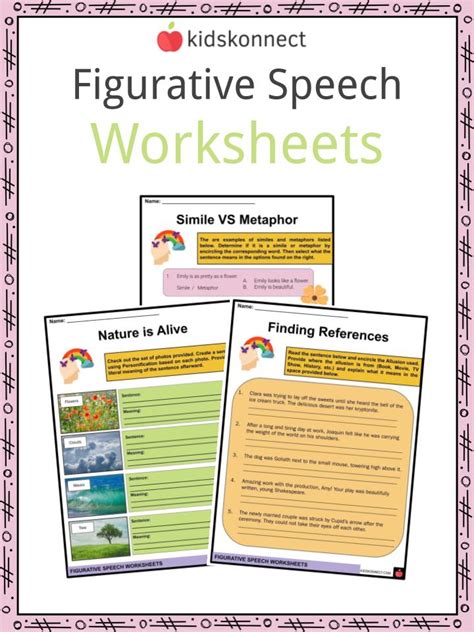 Identify Figurative Language Worksheet Figurative Language Worksheet