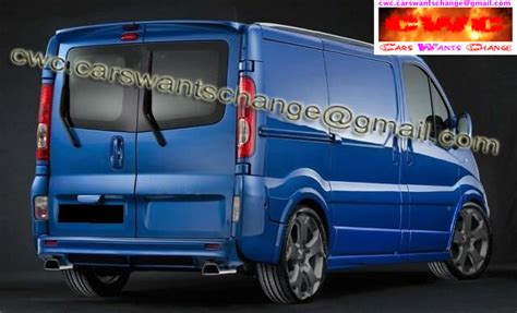 Renault Trafic Vauxhall Vivaro Barn Doors Roof Spoiler New