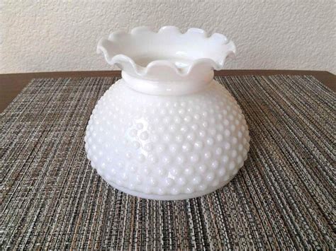 Hobnail Milk Glass 6 Lamp Globe Shade