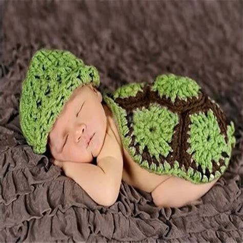 Buy 2017green Turtle Baby Hat With Cape Set Children