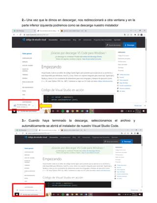 COMO INSTALAR VISUAL STUDIO Y XAMPP Pdf
