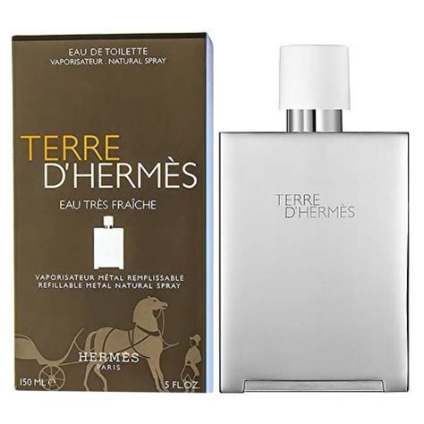 Hermes Terre Dhermes Eau Tres Fraiche Metal Flacon