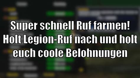 Nur F R Kurze Zeit Farmt So Schnell Legion Ruf Wie Lange Nicht Holt