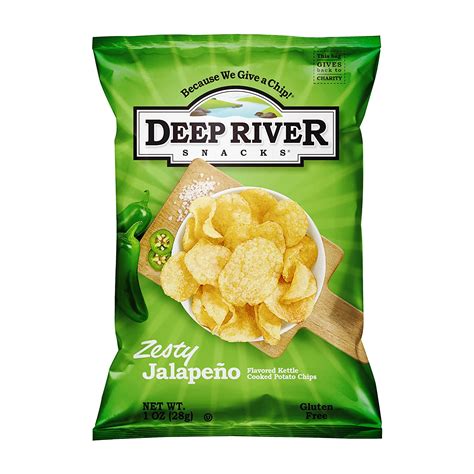 Zesty Jalapeno Kettle Cooked Potato Chips 1 Ounce Pack Of 80