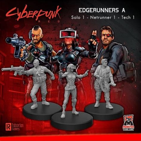 Cyberpunk Red Miniatures Edgerunners A Solo Tech Netrunner