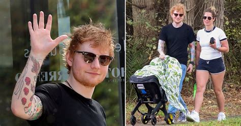 Ed Sheeran And Cherry Seaborn Take Baby Lyra For Relaxed Stroll In