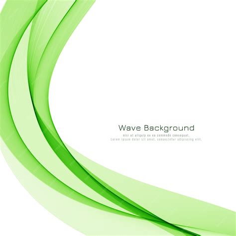 Premium Vector Abstract Green Wave Modern Background Design