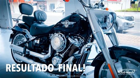 HARLEY DAVIDSON FAT BOY Vitrificacão e detalhamento completo