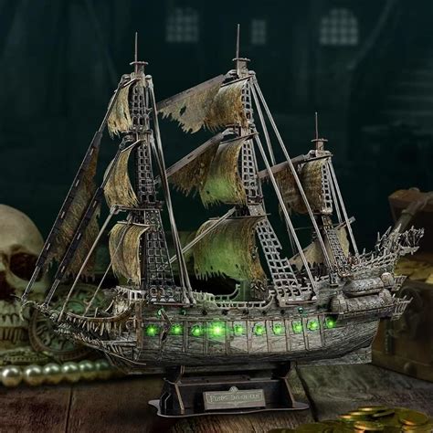 D Led Flying Dutchman Pirate Ship Puzzle Pieces