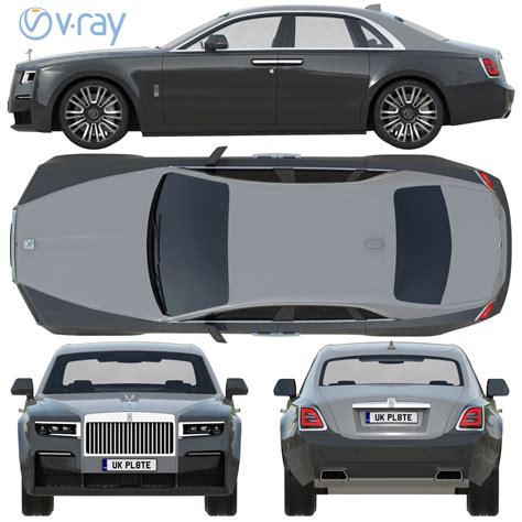 Rolls Royce Ghost 3d Model For Vray