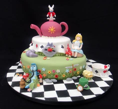 Alice In Wonderland Novelty Cake Fancycakesbylinda Co