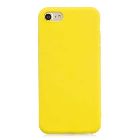 Coque Couleur Unie Cuir Souple Bumper Silicone TPU Pour Apple IPhone 7